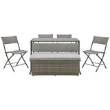 Bessagi Garden Set Za Balkon Mario, Modularen, Sivorjava, 5-Delno | Shoptok.si