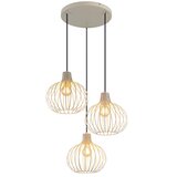 Globo 33379319 - Luster na sajli MATEO 3xE27/40W/230V bež | Eponuda.com