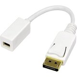 Logilink CV0040 DisplayPort adapter [1x moški konektor DisplayPort - 1x ženski konektor mini Displayport] bela pozlačeni konektorji 15.00 cm, (20427560) Cene