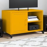 vidaXL TV omarica gorčično rumena 68x39x43,5 cm hladno valjano jeklo Cene