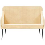 Klupa krem 110 x 76 x 80 cm baršunasta - Krema | shoptok.hr