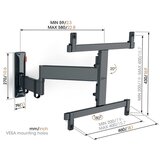Vogels TVM3463 stenska TV konzola 32-65" Cene