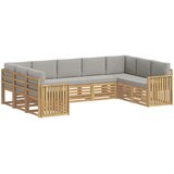  Setovi sofa Čvrsto drvo akacije Smeđa 304 x 187.5 x 73 cm | shoptok.hr