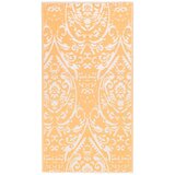 Furnova Zunanja preproga ARAKIL oranžna in bela 120x180 cm PP, (21930767) | Shoptok.si