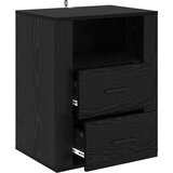 vidaXL Nočna omarica Črni hrast 50 x 36 x 60 cm Konstruiran les | Shoptok.si