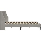  Krevetna konstrukcija Svijetlo siva 140 x 190 cm Baršun | shoptok.hr