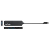  USB-C HUB 3port Manhattan 164948 3.2 G1/5Gbps/CR/Crni | ePonuda.com