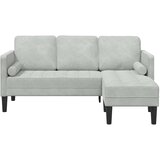  Set sofe s jastukom Svijetlo siva Poliester Svjetlosiva 173 x 131 x 67 cm | shoptok.hr