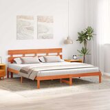  Krevetna konstrukcija Smeđa 180 x 200 cm Čvrsto borovo drvo | shoptok.hr