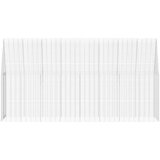  Kavez za zečeve Srebrno 400 x 100 x 210 cm Cinkani čelik | shoptok.hr