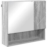 vidaXL Ogledalna omara Siva sonoma 59 x 17 x 55 cm Konstruiran les | Shoptok.si