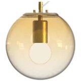 Ideal Lux viseći luster na sajli mapa 1xE27/42W/230V, prečnik 20 cm, zlatna/zadimljeno staklo | Eponuda.com