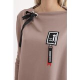 Kesi Oversize sweatshirt with mocha asymmetrical sides | shoptok.hr
