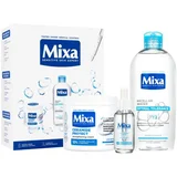 Mixa Hyaluronic Acid + Lactic Acid Anti-Dryness Hydrating Serum set: serum za obraz Hyaluronic Acid Lactic Acid Serum 30 ml + micelarna vodica Optimal Tolerance Micellar Water 400 ml + krema za telo Ceramide Protect Strengthening Cream 400 ml za ženske