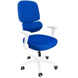 Stolica dječija na točkiće 42x43x52x90cm YS-01 bijela/plava