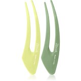 Janeke Hair Clip sponke za lase Green 2x12,5 cm cene
