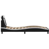  Okvir kreveta s LED svjetlima crno-bijeli 80x200cm umjetna koža | shoptok.hr