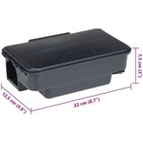  Zamke za miševe 6 kom crne 22x12 5x7 5 cm | shoptok.hr