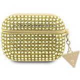 Guess ETUI S TRIKOTNIKOM S ČARMOM RHINESTONE ZA AIRPODS PRO 2 ZLAT, (21834817) | Shoptok.si