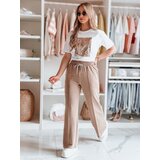DStreet Spodnie damskie dresowe DRESSANIK beżowe | shoptok.hr