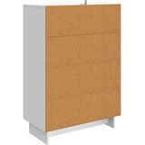  Kreveta Visoki Sjaj Bijeli 66 x 34,5 x 95 cm | shoptok.hr