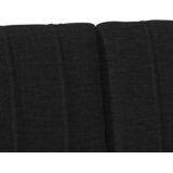  Tapecirani uzglavlje Crna 160 cm Čvrsto borovo drvo | shoptok.hr