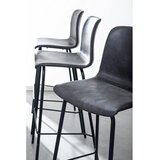 BIZZOTTO Tamno siva podstavljena barska stolica (visine sjedala 75 cm) Kyra – | shoptok.hr