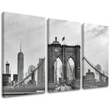  Slike na platnu 3-delne MESTA - NEW YORK ME114E30 (moderne) Cene