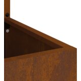 vidaXL Vrtno korito z dekorativno ploščo Rjav 32 x 140 cm | Shoptok.si