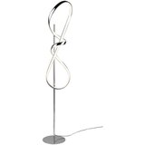 Tri O LED stoječa svetilka v srebrni barvi (višina 140 cm) Padua – | Shoptok.si