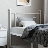 Maison Chic kovinsko posteljno vzglavje - vzglavna omarica - nočna omarica belo 100 cm, (21704676) | Shoptok.si
