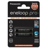 Panasonic baterija AAA/2B(BK-4HCDE/2CP) 930mAh black eneloop pro | ePonuda.com
