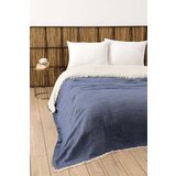  Muslin yarn dyed - navy blue navy blue double bedspread Cene