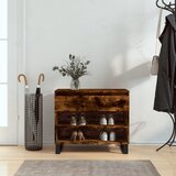 vidaXL Omarica za čevlje dimljeni hrast 70x36x60 cm inženirski les | Shoptok.si