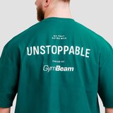 GymBeam muška oversized majica unstoppable green