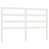 Maison Chic posteljno vzglavje - vzglavna omarica - nočna omarica belo 126x4x100 cm trdna borovina, (21706003) Cene