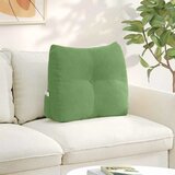 vidaXL Poglavni vzglavnik Svetlo zelena 60 x 24 x 50 cm Žamet | Shoptok.si