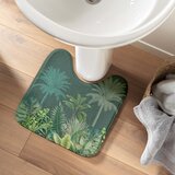 Douceur d intérieur Zelena tekstilna kupaonska prostirka za WC 45x45 cm Vagabonde – | shoptok.hr