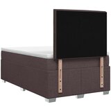  Boxspring krevet s madracem Tamno smeđa 120 x 200 cm Tkanina Slike