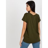 BASIC Feel Good T-shirt-RV-TS-4832.30-khaki | Shoptok.si