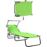  Sklopiva ležaljka za sunčanje Zelena 190 x 57 x 81 cm oxford | shoptok.hr