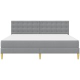  Okvir kreveta s madracem Svijetlo siva 180 x 200 cm tkanina | shoptok.hr