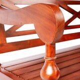 vidaXL Klop Batavia 123 cm trden mahagonij temno rjava | Shoptok.si