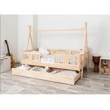 Molarem Home Drveni dječji krevet Luna Tipi - svijetlo drvo - 180x90 cm - S ladicom Cijene