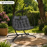 Lean Toys Dvosedežni viseči gugalni stol Garden Cocoon LEAN Cushions Swing | Shoptok.si