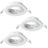 Eglo Set ugradbenih svjetiljki Agulo 1 (105 W, Ø x V: 8,5 x 2,5 cm)