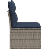  Vrtni kauč s jastukom Siva 55 x 62 x 69 cm poliratan | shoptok.hr