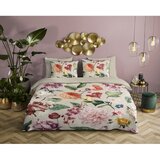 Descanso Bež enojna/podaljšana posteljnina iz bombažnega satena 140x220 cm Fiori – | Shoptok.si