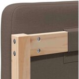  Tapecirani uzglavlje Smeđa i taupe 160 cm Čvrsto borovo drvo | shoptok.hr