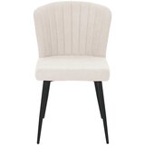 P & B STOL S ŠTIRIMI NOGAMI, les, kovina, tekstil bež | Shoptok.si